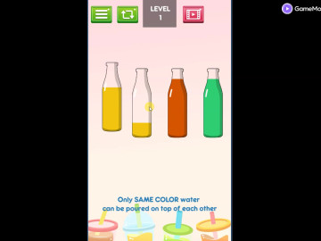 Water sort in bottle puzzle
